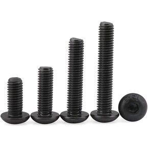 Button Head Bolts 12.9 Grade High Tensile Dome Allen Head Machine Screws, M8×45mm,5 pcs