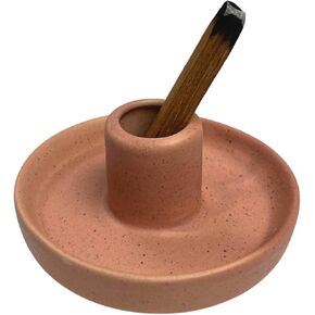 Palo Santo Holder Palo Santo Sticks Holder Palo Santo Ceramic Incense Holder for Burning(Pink)