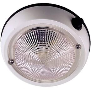 Perko 1253DP1WHT Exterior Surface Mount Dome Light - 4, beige