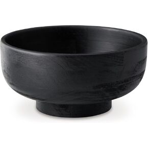 Signature Design by Ashley Brynnington Classic Indoor Round Wood Bowl, Black