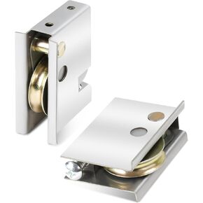 0C5Y00P0 Sliding Patio Door Rollers Compatible with P-Ella Patio Sliding Doors, 1-1/2" Steel Ball Bearing Sliding Door Rollers Replacement Adjustable Roller Height (2 Pack)