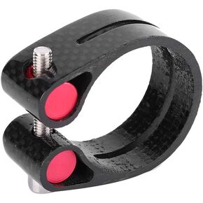 Seat Post Clamps 35mm Carbon Fiber Outdoor Mountain Bike Quick Release Saddle Tube Clip