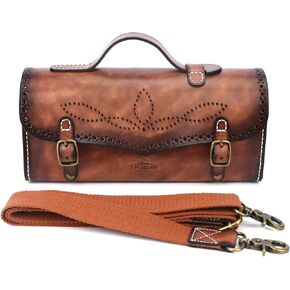 حقائب الدراجة الجلدية من TOURBON للرف الخلفي للدراجات، وحقيبة مقود الدراجة أسفل المقعد مع حزام الكتف in Kuwait