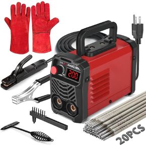 20PCS Rods 160A Welder Machine 110V/220V Dual Voltage, Upgrade USB IGBT Inverter Stick Welder, Small Portable Welding Machine with Hot Start Arc Force Anti-Stick, for 1/16"-1/8" Rod ARC Welder