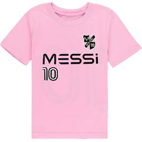 Messi Lionel 10 Little Kids/Girls Size 4-6X Front Line Logo T-Shirt