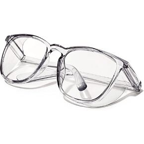 Safety Glasses Anti-Fog Goggles Z87.1 Blue Light Blocking Anti-Dust UV Protection Glasses For Men Women (Black001)