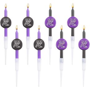 8pcs Bat Joker Birthday Cake Candles, Birthday Cake Topper Hero Themed Birthday Cake Decorations for Man Birthday Party Halloween Party Cake Favors Decors