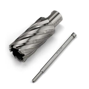 Annular Cutter 3/4 Inch Weldon Shank 1-3/16 Cutting Diameter 2 Cutting Depth Slugger Bits HSS Kit for Magnetic Drill Press