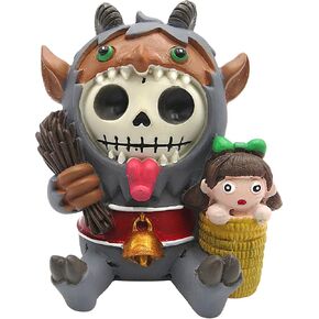 Pacific Trading Furrybones Krampus Skeleton in Costume Figurine