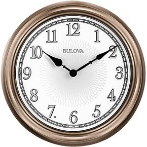 Bulova C4826 Light Time Wall Clock, Champagne