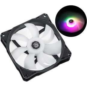 Bitspower Notos 120mm Case Fan, DRGB Computer Fan PWM PC Cooling Fan LED High Airflow Desktop Silent Cooler 1800 RPM w/PWM Fan Hub Digital RGB Controller (3 Pack) in Saudi Arabia