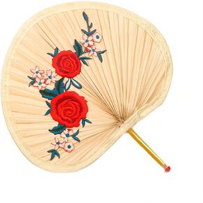 1 piece Natural dried palm leaves palm fan，hand fan。Best gear for outdoor camping in summer (Style 2)