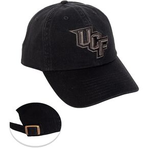 Desert Cactus University of Central Florida Baseball Hat Knights UCF Brimmed Embroirderd Hats Cap Adjustable Cloth Strap Adult (Style B) Black