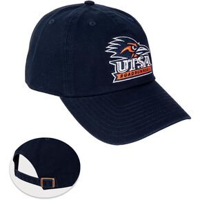 Desert Cactus University of Texas San Antonio Baseball Hat TAMUSA Jaguars Brimmed Embroirderd Cap Adjustable Cloth Strap Adult (Style A) Blue