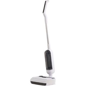 HIZERO F100 Cordless Hard Floor Cleaner, Upright Wet/Dry Electric Mop, 80 Mins Long Runtime, Lightweight & Quiet, No Suction, Black