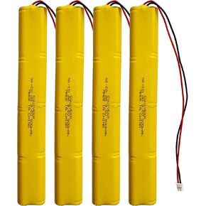 9.6V 900mAh Exit Sign Emergency Light Battery Compatible with BBAT0043A BAT9.6V700 BBAT0044A BAA-96 Unitech ELB-B003 ELBB003 Lithonia ELB-B004 ELBB004 OSI OSA228 DANTONA CUSTOM-306-U (4 Pack)