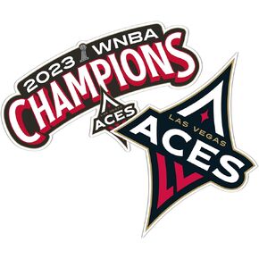 Desert Cactus Las Vegas Aces 2023 Championships WNBA Women's National Basketball Association Officially Licensed Sticker Vinyl Decal Laptop Water Bottle Car Scrapbook (4 Inch 2023 Champions)