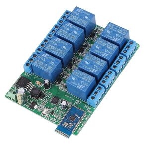 8 Channel Bluetooth 4.0 Relay Module Board Android Mobile Phone App Wireless Remote Control Relay Switch for Android Smart Home DC 12V