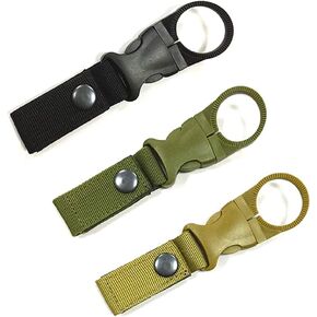 CellCase 3pcs Portable Water Bottle Drink Buckle Hook Holder Clip Key Chain Ring Carabiner for Outdoor Camping Hiking Traveling