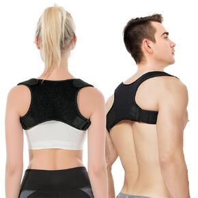 Back Brace, Back Straightener Posture Corrector for Women and Men, Adjustable Posture Corrector Back Support, Relieves Back Pain, Scoliosis and Hunchback Correction, Medium (waist 34-39 inch)