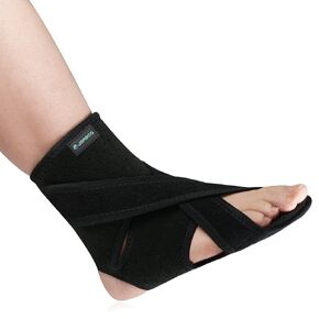 Upgraded Drop Foot Brace for Walking with Shoes - Dual Forefoot Support Plates Adjustable Soft AFO, Foot Drop, TBI, ALS, MS, Bone Fracture, Fits Women & Men (Right, L/XL)