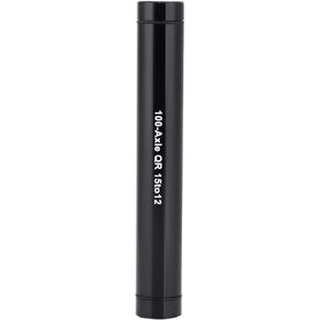 VBESTLIFE Bike Quick Release Thru Axle Hub Adapter Aluminum Alloy Non-Deformation 15mm to 12mm Skewer Adapter(Black)