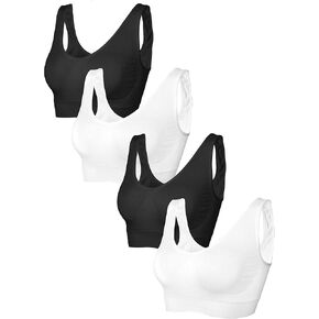 Womens Seamless Pullover Bra Pull-On Tag Free Wireless Bra