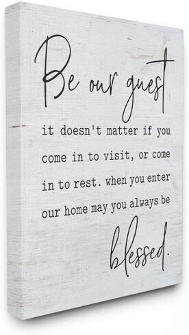 Stupell Industries Be Our Guest Home Family Inspirational Word On Wood Texture Design Wall Plaque, 10 x 15, Multi-Color in Saudi Arabia