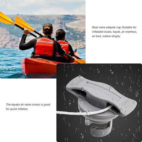 2Pcs Professional Valves Caps Wear-Resistant Valves Covers Replaceable Boat Air Plugs in Saudi Arabia