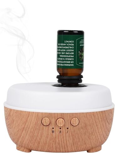 موزع روائح الزيوت العطرية بدون ماء - وضع الرذاذ ثلاثي السرعات، مصابيح LED بـ 7 ألوان، متوافق مع أنواع مختلفة من الزيوت العطرية - مناسب لغرف النوم وغرف المعيشة in Kuwait