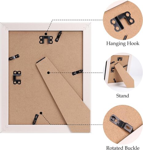 مجموعة إطارات صور متعددة الألوان مقاس 8 × 10، إطارات صور ريفية متعثرة مقاس 8 × 10 لصور مقاس 8 × 10 بوصة لسطح الطاولة والجدار in Saudi Arabia