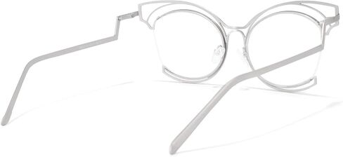 VOOGLAM Oversize Cat Eye Eyeglasses for Women with Non-prescription Clear Lens Maggie GM0340 in Kuwait