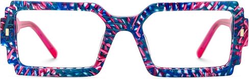 Zeelool Blue Light Glasses for Women Chic Rectangle Eyeglasses Frames Designer Eyewear Glasses Anti UV in Saudi Arabia