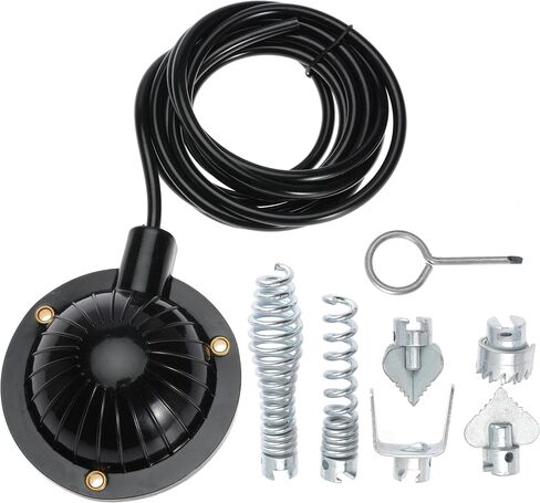 طقم تبديل دواسة القدم الهوائية لآلات تنظيف الصرف التي تعمل بالهواء المتقشف لـ Ridgid K-400 K-380 K-3800 K750 K-7500 لثعبان البحر الكهربائي للعامة لطروادة مع خرطوم طويل 8 بوصات in Kuwait