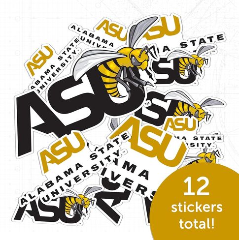 Desert Cactus Alabama State University Stickers Hornets ASU Vinyl Decals Laptop Water Bottle Car Scrapbook T1 (Type 1-1) in Saudi Arabia