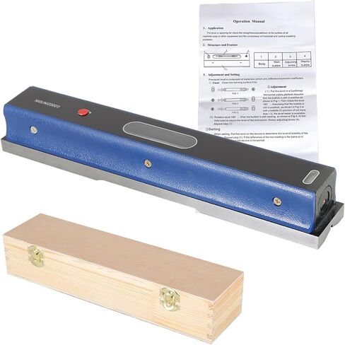 12 Inch Master Precision Level Accuracy 0.0002/10 Inch Use for Mechanist Measurement Tools with Fitted Wooden Box in Saudi Arabia