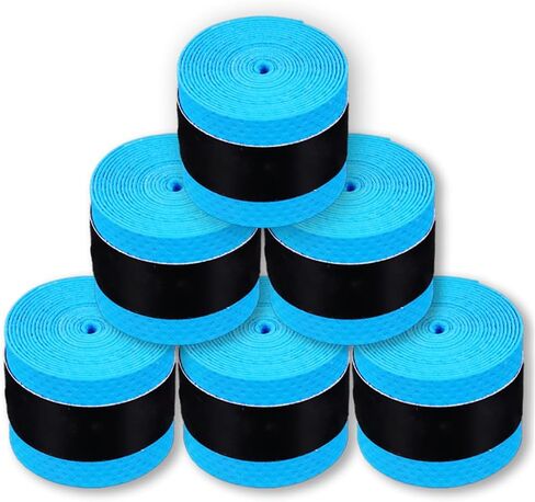 6 Pack Tennis Racket Grip Tape - Precut and Dry Feel Tennis Grip - Tennis Overgrip Grip Tape Tennis Racket - Wrap Your Racquet for High Performance in Saudi Arabia