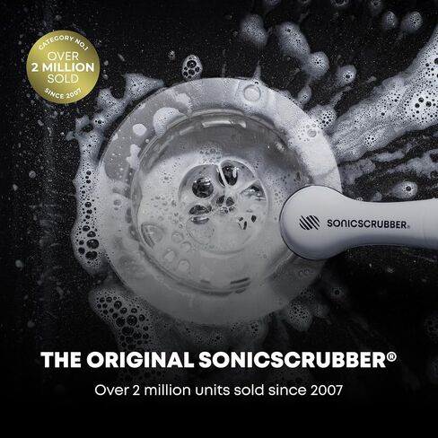 SonicScrubber Original Household Combi Brush - High Power Motor - 4 Replaceable Heads - Power Scrubbing – Use in Home, Kitchen & Bathroom - Cleans in Crevices - AA Batteries Included ​ in Saudi Arabia