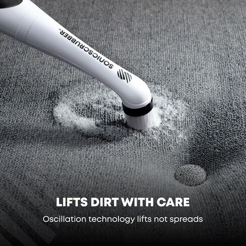 SonicScrubber Original Household Combi Brush - High Power Motor - 4 Replaceable Heads - Power Scrubbing – Use in Home, Kitchen & Bathroom - Cleans in Crevices - AA Batteries Included ​ in Saudi Arabia