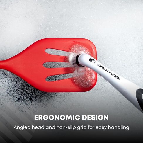SonicScrubber Original Household Combi Brush - High Power Motor - 4 Replaceable Heads - Power Scrubbing – Use in Home, Kitchen & Bathroom - Cleans in Crevices - AA Batteries Included ​ in Saudi Arabia