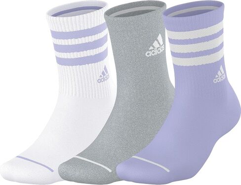 adidas Men's 3-Stripe Crew Socks (3-Pair) with Arch Compression in Saudi Arabia
