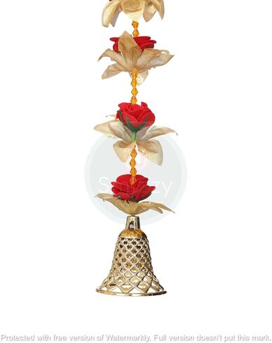 SMIZZY ; (RE) TOUCHING LIVES Fluffy Flowers Marigold Toran Garland for Entrance Door Bandarwal for Main Door/Mandir Decorations Items for Home, (50 Inch Long, Yellow White, 1 Pc) in Saudi Arabia