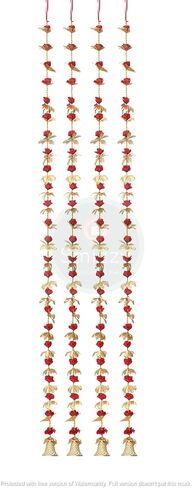 SMIZZY ; (RE) TOUCHING LIVES Fluffy Flowers Marigold Toran Garland for Entrance Door Bandarwal for Main Door/Mandir Decorations Items for Home, (50 Inch Long, Yellow White, 1 Pc) in Saudi Arabia