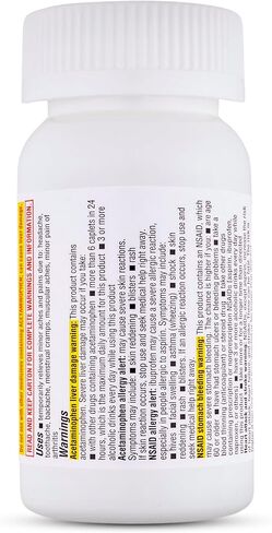 TIME-CAP LABS, INC. - Dual Action 144s – Acetaminophen 250mg & Ibuprofen 125 mg,Dual Action. Pain Reliever for Aches and Pains, Headache Relief, Backache, Minor Pain of Arthritis and More, 144 Count in Saudi Arabia