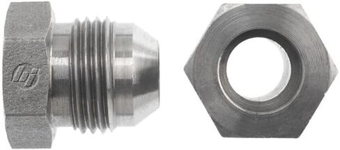 0403-04-04-SS Stainless Steel Straight Adapter, 7/16"-20 Thread, 0.800" Length, 1/4" Bore x 1/4" Male JIC in Saudi Arabia