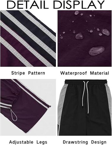 Unisex Y2k Parachute Pants Vintage Baggy Pants Track Pants Y2k Elasitc Waist Relaxed Track Pant for Men and Woman in Saudi Arabia
