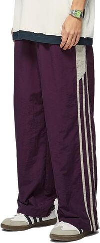 Unisex Y2k Parachute Pants Vintage Baggy Pants Track Pants Y2k Elasitc Waist Relaxed Track Pant for Men and Woman in Saudi Arabia