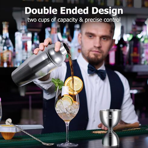 Philorn Bell Jigger for Bartending, Cocktail Jigger 2 OZ 1 OZ with Measurements Inside, Premium 304 Stainless Steel Shot Measure Double Jigger Bar Liquor Measuring Jigger in Saudi Arabia