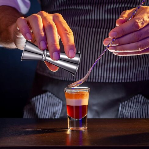 6 Pieces Jigger for Bartending Double Cocktail Japanese Jigger 2 oz 1 oz Stainless Steel Shot Glass Measuring Cup for Home Bar Drink Kitchen Bartender Tools in Saudi Arabia