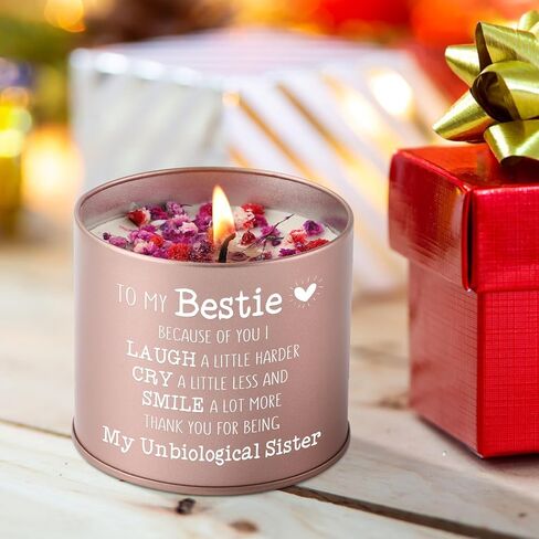 to My Bestie Gifts، هدايا Bestie للنساء، شموع معطرة باللافندر 9 أونصة، أفكار هدايا Bestie، هدايا عيد ميلاد فريدة من نوعها وعيد الشكر وعيد الأم لـ Bestie - وقت حرق لمدة 50 ساعة in Saudi Arabia